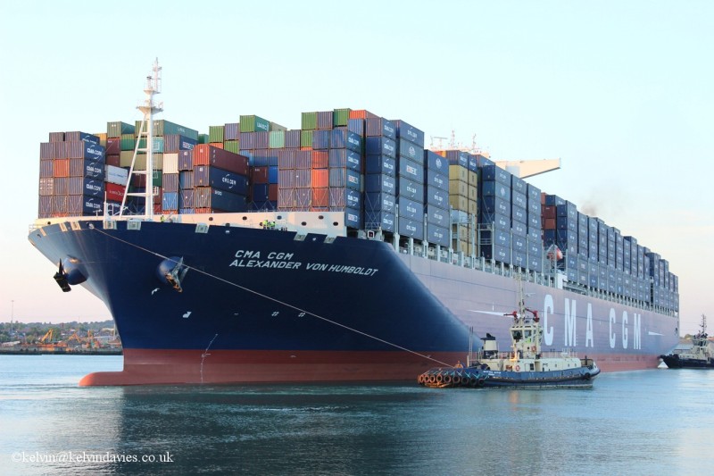 CMA CGM ALEXANDER VON HUMBOLDT nave più grande al mondo