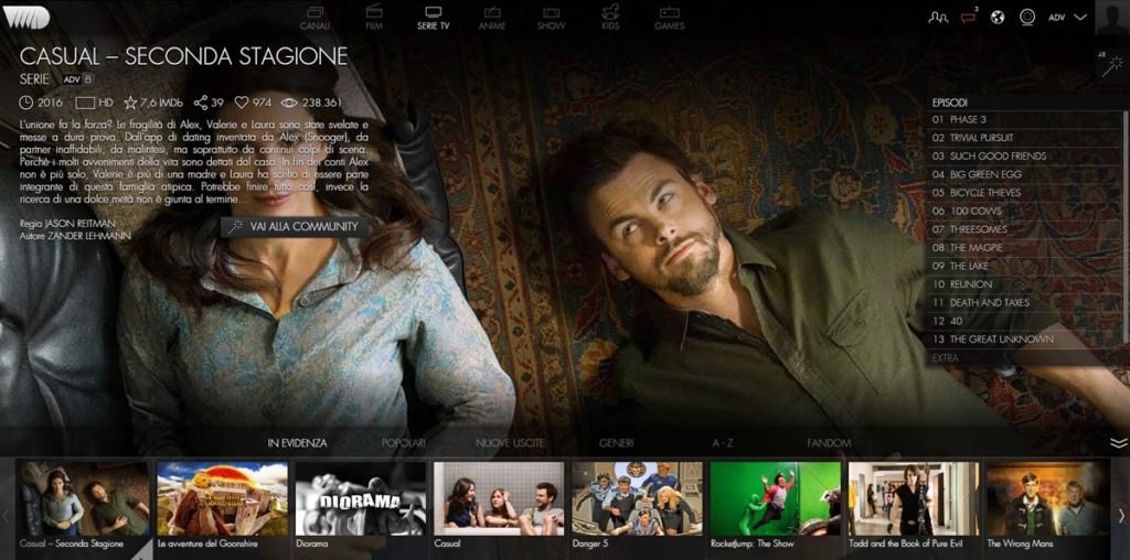 VVVID: sito di streaming film e serie tv gratis