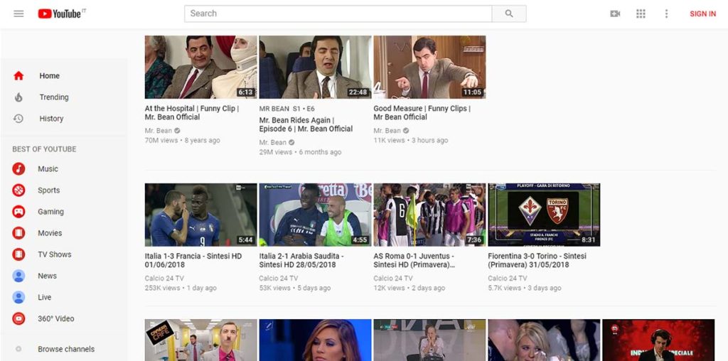 Youtube: miglior sito di streaming gratis online