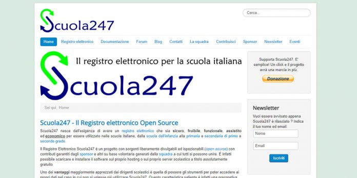 Scuola 247: registro elettronico italiano open source