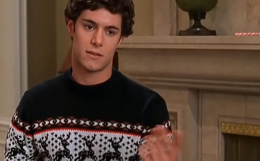 Il maglione di Natale di Seth Cohen (Adam Brody) della serie tv "O.C."